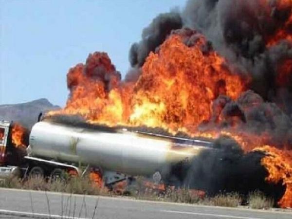 انفجار تانکر سوخت در سنندج حادثه آفرید انفجار تانکر سوخت در سنندج حادثه آفرید